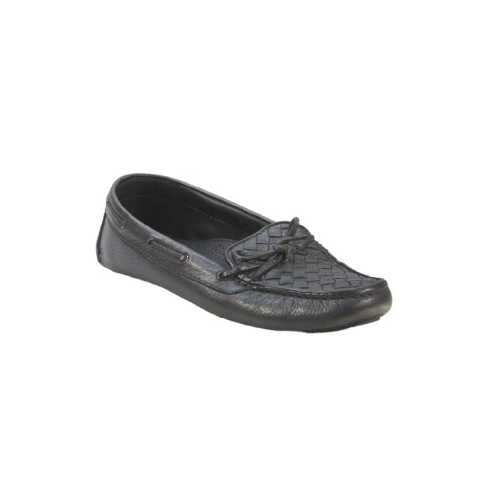 Bottega Veneta Womens Intrecciato Slide On Loafers Black Size 39 9
